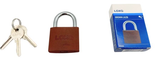Visiaci zámok GERDA LOXA BROWN S60, liatinový
