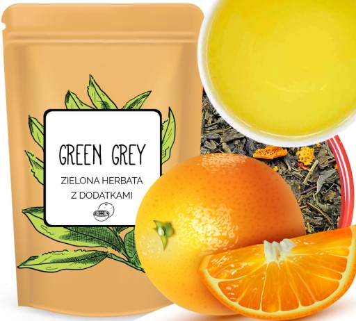 Dobrý zelený čaj EARL GREY, chutný bergamot