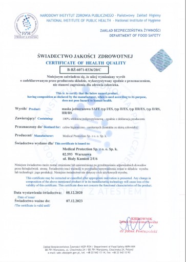POĽSKÉ CHIRURGICKÉ MASKY CERTIFIKÁT PRE ZDRAVOTNÍCKE MASKY