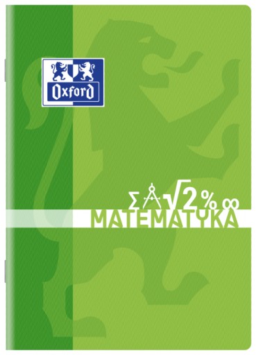 Oxford Matematický zošit A5 60 štvorcových listov 400