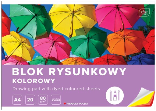 FAREBNÝ VÝKRESOVÝ BLOK 20 LIST 10 FARIEB A4