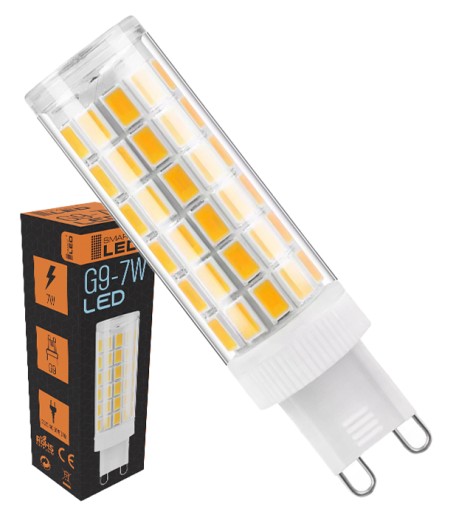 G9 LED žiarovka 7W 700lm Teplá BIELA