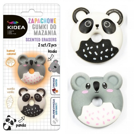 VONNÉ GUMY 2 ks panda koala KIDEA