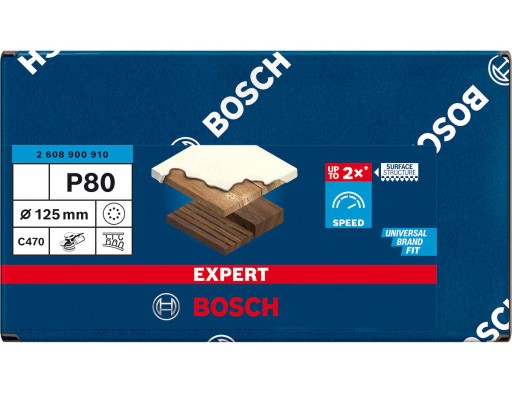 Brúsny papier na suchý zips 125mm GR.80 BOSCH EXPERT pre brúsku GEX