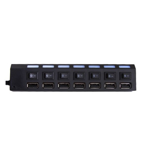 USB HUB SPLITTER 7 PORTOV USB SPLITTER PORT HUB AKTÍVNY HUB ON/OFF