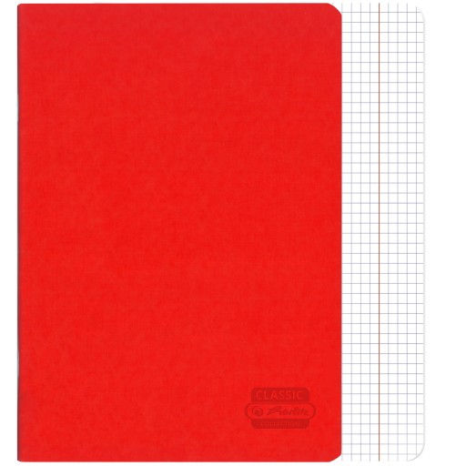 Školský zošit Herlitz A5, kockovaný, 60k, červený