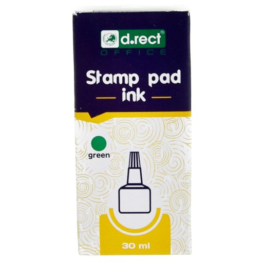 ŠTANDARDNÝ atrament na vodnej báze pre D.RECT STAMPS zelený 30 ml