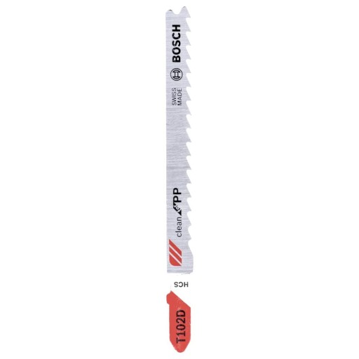 List do priamočiarej píly na polypropylén, plast Bosch PP T 102 D 2 ks