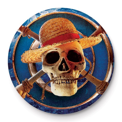 One Piece Slam Hat Logo Odznaky na špendlíky 2,5 cm