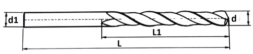 HSS-CO kobaltový vrták do kovu 5,2x86mm - VORSTAHL - 1 ks balenie.