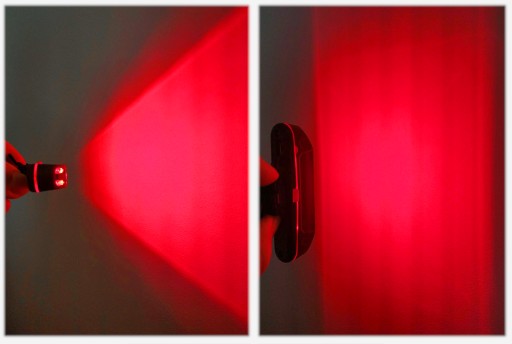 COB ZADNÁ CYKLISTICKÁ LAMPA 100 LM DO CYKLOKOČÍKU SKÚTER ČERVENÁ SILNÁ