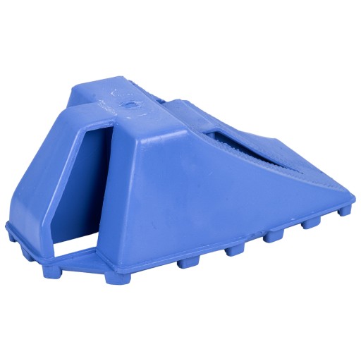 Klin na kolesá auta s brzdou 3,5t modrý 210x100x90mm