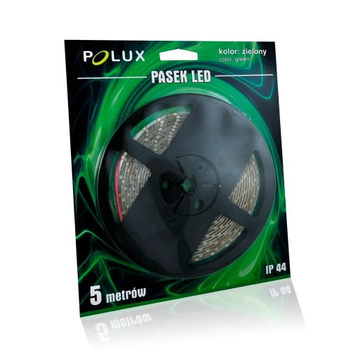 LED pásik 12V 5m IP44 zelený Polux