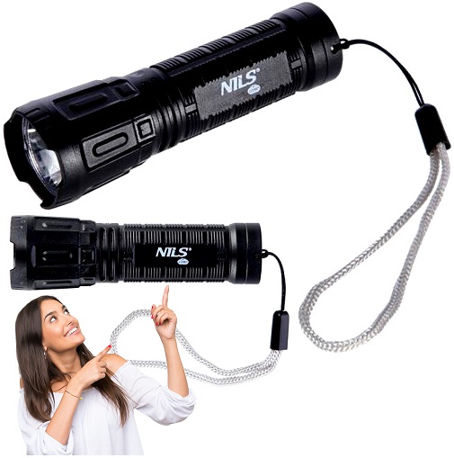 Veľmi výkonná LED VRECKOVÁ baterka, dobíjacie USB mini malé