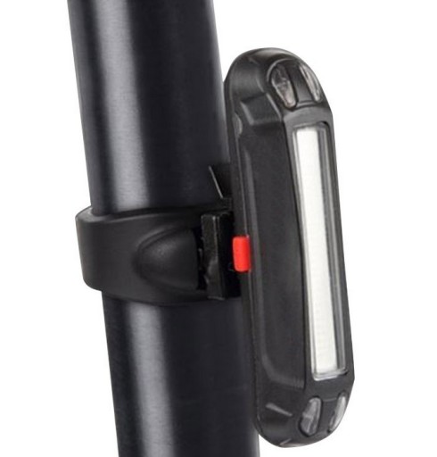 COB ZADNÁ CYKLISTICKÁ LAMPA 100 LM DO CYKLOKOČÍKU SKÚTER ČERVENÁ SILNÁ