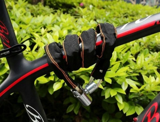 BIKE LOCK REŤAZOVÝ ZÁMEK ZÁMOK NA MOTOR BICYKEL TVRZENÝ