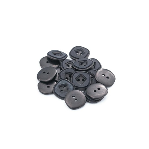 Gombíky 14mm dva otvory 10ks čierne