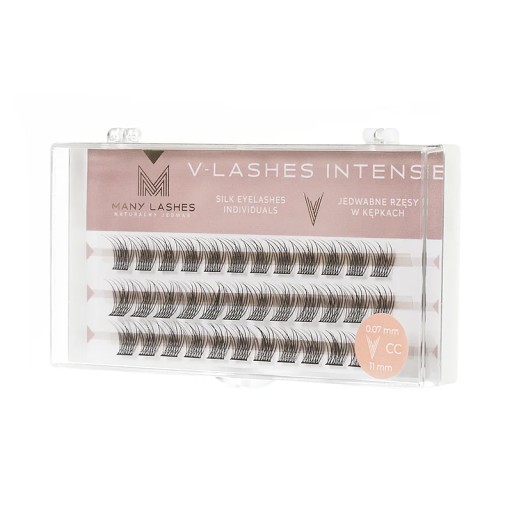 Trsovité mihalnice - V-Lashes INTENSE | CC twist 11 mm