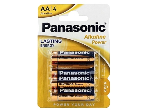 Sada alkalických AA batérií Panasonic 4 ks alkalické