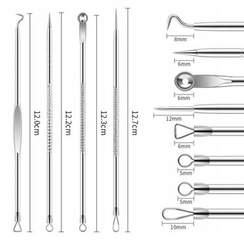 Nástroj na odstránenie akné - Súprava na odstránenie čiernych bodiek Unna Spoon