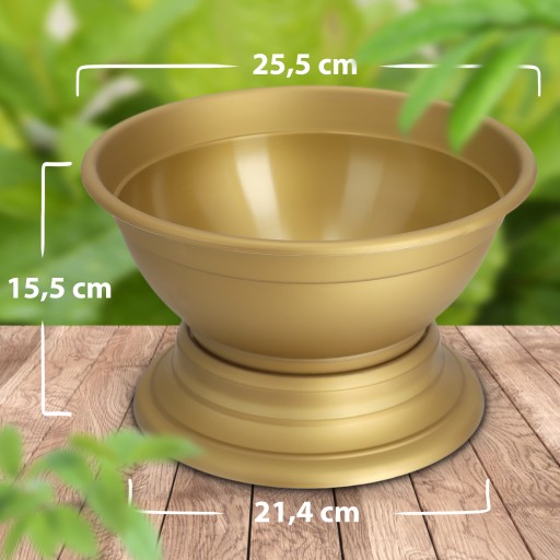CINTORINOVÝ KVETINÁČ NÁHROBKOVÁ MISKA PLASTOVÝ KRYT TRÁVNIK 26cm