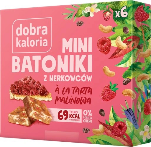 Dobra Calorie Mini kešu tyčinky koláč mali