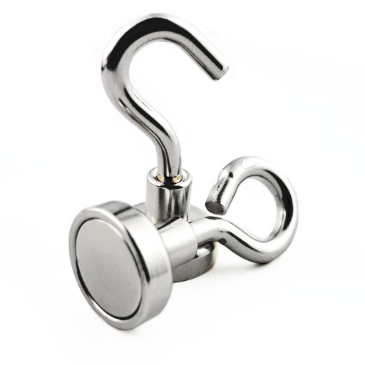 SILNÝ NEODYMIOVÝ MAGNET 16 MM SO STROPNÝM HÁKOM