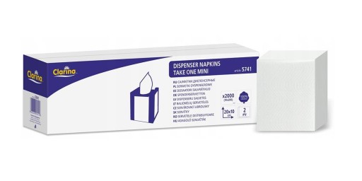 CLARINA Vezmi si JEDEN MINI OBROÚŠKY 10x10 DO ZÁSOBNÍKA (200) ČERVENÝ PLAST