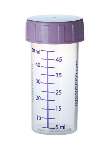Jednorazová fľaša na materské mlieko 50ml 5x