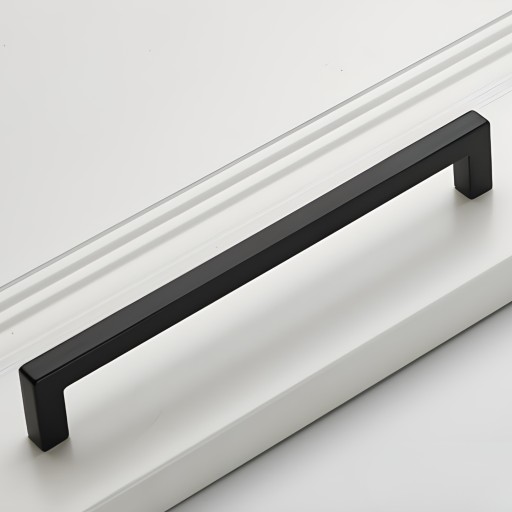 ÚCHYTKA NA NÁBYTOK KUCHYŇSKÉ SKRINÍKY KOMODY NA NÁBYTOK, MAT ČIERNA 225 MM