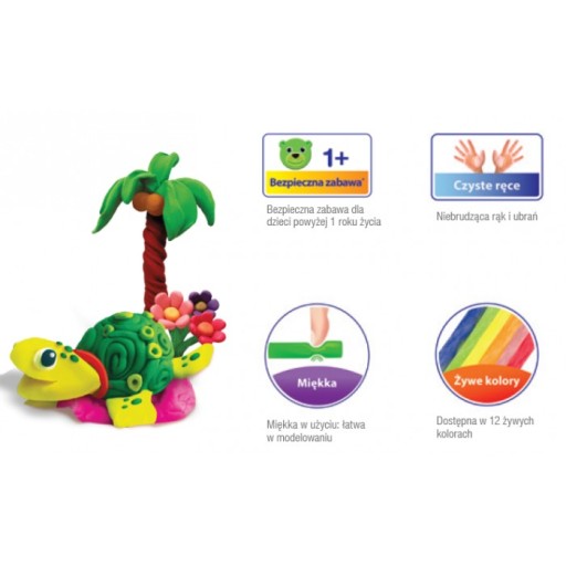 Neznačkujúca Creative Plasticine BIC KIDS 6 farieb