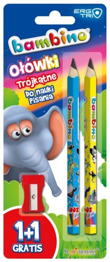 BAMBINO ceruzky na učenie písať, 2 kusy s teplotou