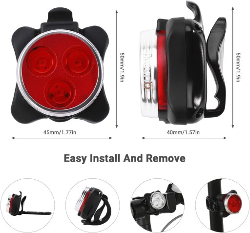 BIKE LAMPA PREDNÉ ZADNÉ SVETLO NA RIADITEĽKÁCH