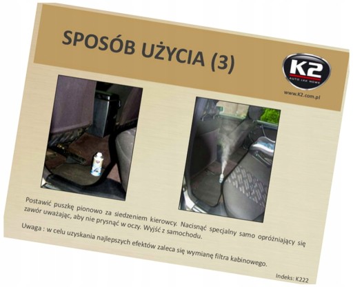 K2 KLIMA FRESH FUNGAL REMOVER PRE KLIMATIZÁCIU