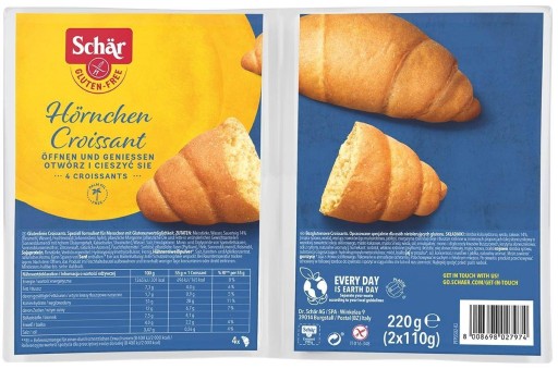 Croissanty, Croissant 4x55g (220g) Schar