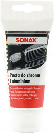 SONAX LEŠTIACA PASTA NA CHROM A HLINÍK 75ml