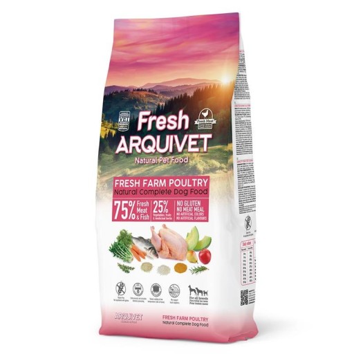 VZOR ARQUIVET FRESH Polovlhké krmivo pre psov kuracie a morské ryby 1