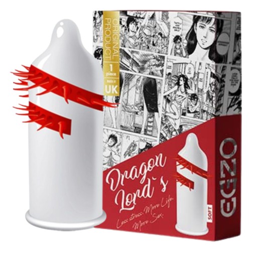 Kondómy EGZO Dragon Lord's S ORIEŠKAMI