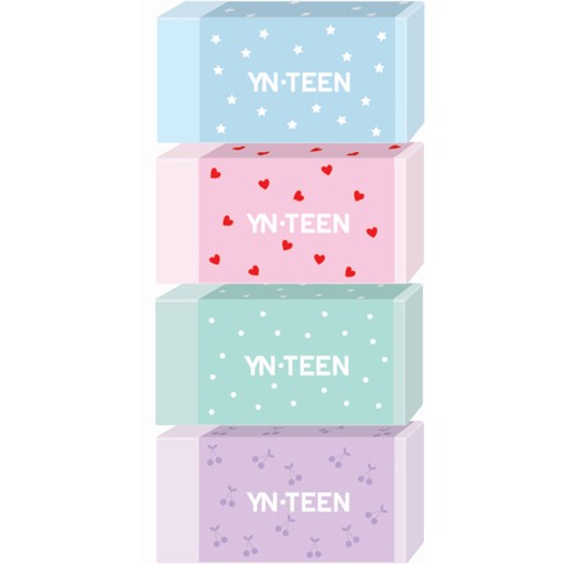 Interdruk oválna školská guma na mazanie zvieratiek BeBe Pastel