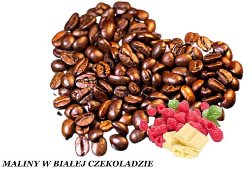 Káva s príchuťou MALINY V BIELEJ ČOKOLÁDE 100 g