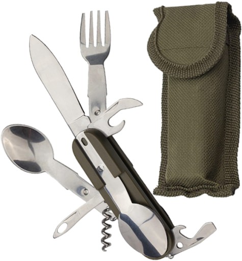 MULTITOOL ZAHRANIČNEJ LÉGIE ESSENTIAL 7V1 PRÍBORY NÁSTROJE VRECKOVÝ Nôž