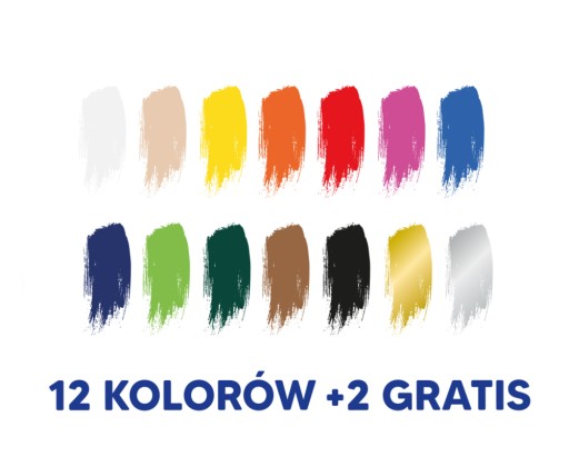 OXFORD SCHOOL FARBY NA PLAKÁT 20ml 12 FAREB PLASTICINE 12 farieb ZADARMO
