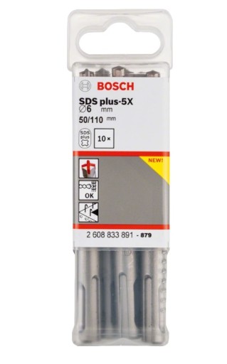 BOSCH SDS PLUS-5X VŔTAČKA VŔTAČKA 4-PÁSOVÁ 6x50/110