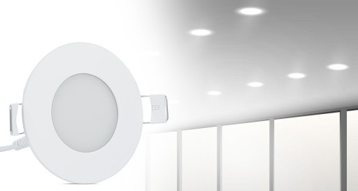 LED PANELOVÉ STROPNÉ SVETLÁ ZAPOMÍNANÉ OSVETLENIE 3W 230V