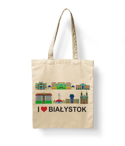 Ekologická bavlnená taška s mestskou potlačou