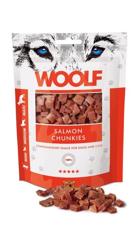 Woolf Salmon Chunkies kúsky s lososom 100g