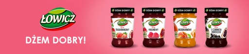 Łowicz jahodový džem, minimum cukrov, 280g