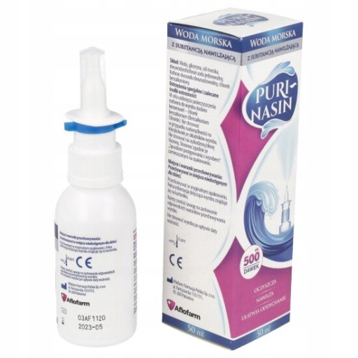 PURI-NASIN izotonický roztok morskej vody 50 ml - približne 500 dávok
