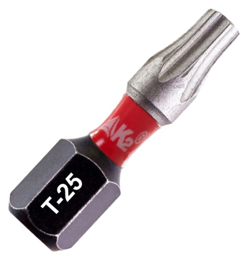Nárazový hrot bitu pre skrutkovač K2 Impact TX25 TORX T-25 S2 25mm