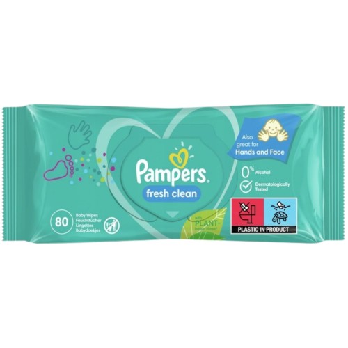 PAMPERS FRESH CLEAN VLHČENÉ Utierky 1x 80 KS